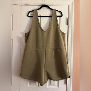 NWT - A New Day Olive Green Athletic Romper - XXL